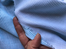 Load image into Gallery viewer, Blue Mini Vertical Stripe Chambray