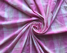 Load image into Gallery viewer, Pink Ivory Plaid Cotton Woven