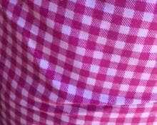 Load image into Gallery viewer, Hot Pink Gingham Cotton Stretch Twill