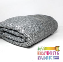 Load image into Gallery viewer, Grey Herringbone French Terry CLOSEOUT