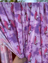 Load image into Gallery viewer, Purple Tie Dye Unicorns Double Brushed Polyester Spandex