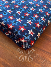 Load image into Gallery viewer, Offset Stars Double Brushed Polyester Spandex
