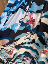 Load image into Gallery viewer, Bree Camo Bison Skull Floral Slubbed ITY