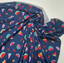 Load image into Gallery viewer, Summer Fruit Navy Brushed DTY