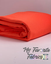 Load image into Gallery viewer, Neon Orange Performance Jersey Athletic Mesh