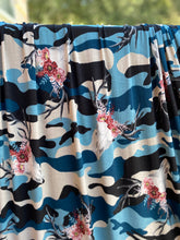 Load image into Gallery viewer, Bree Camo Bison Skull Floral Slubbed ITY