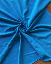 Load image into Gallery viewer, Bright Blue 2x2 Double Athletic Rib Knit