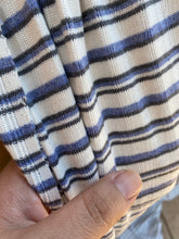 Load image into Gallery viewer, Periwinkle Striped Jersey Ribbed Knit