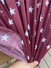 Load image into Gallery viewer, Burgundy Ivory Star French Terry