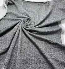 Load image into Gallery viewer, Grey Herringbone French Terry CLOSEOUT