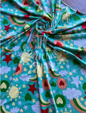 Load image into Gallery viewer, Rainbows &amp; Sunshine Double Brushed Polyester Spandex