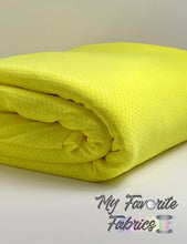 Load image into Gallery viewer, Neon Yellow Performance Jersey Athletic Mesh